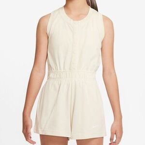 NWOT Nike Sportswear Athleisure Nike Cream Romper / Jumper Kids Junior